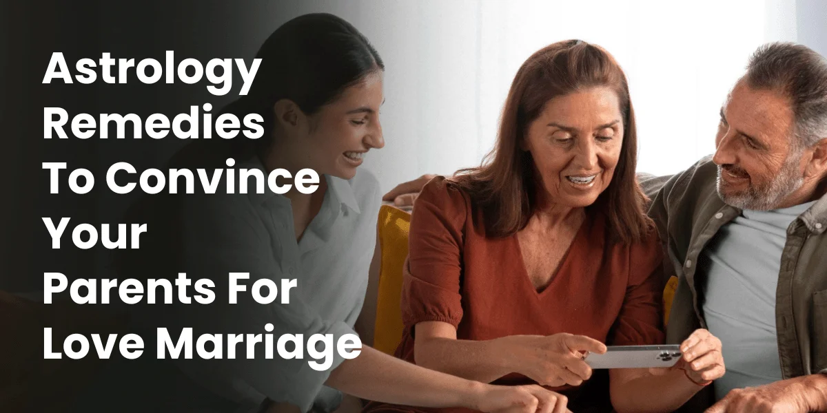 Traditional astrological remedies for love marriage including gemstones, yantras, mantras, and ritual items arranged for planetary appeasement and family harmony