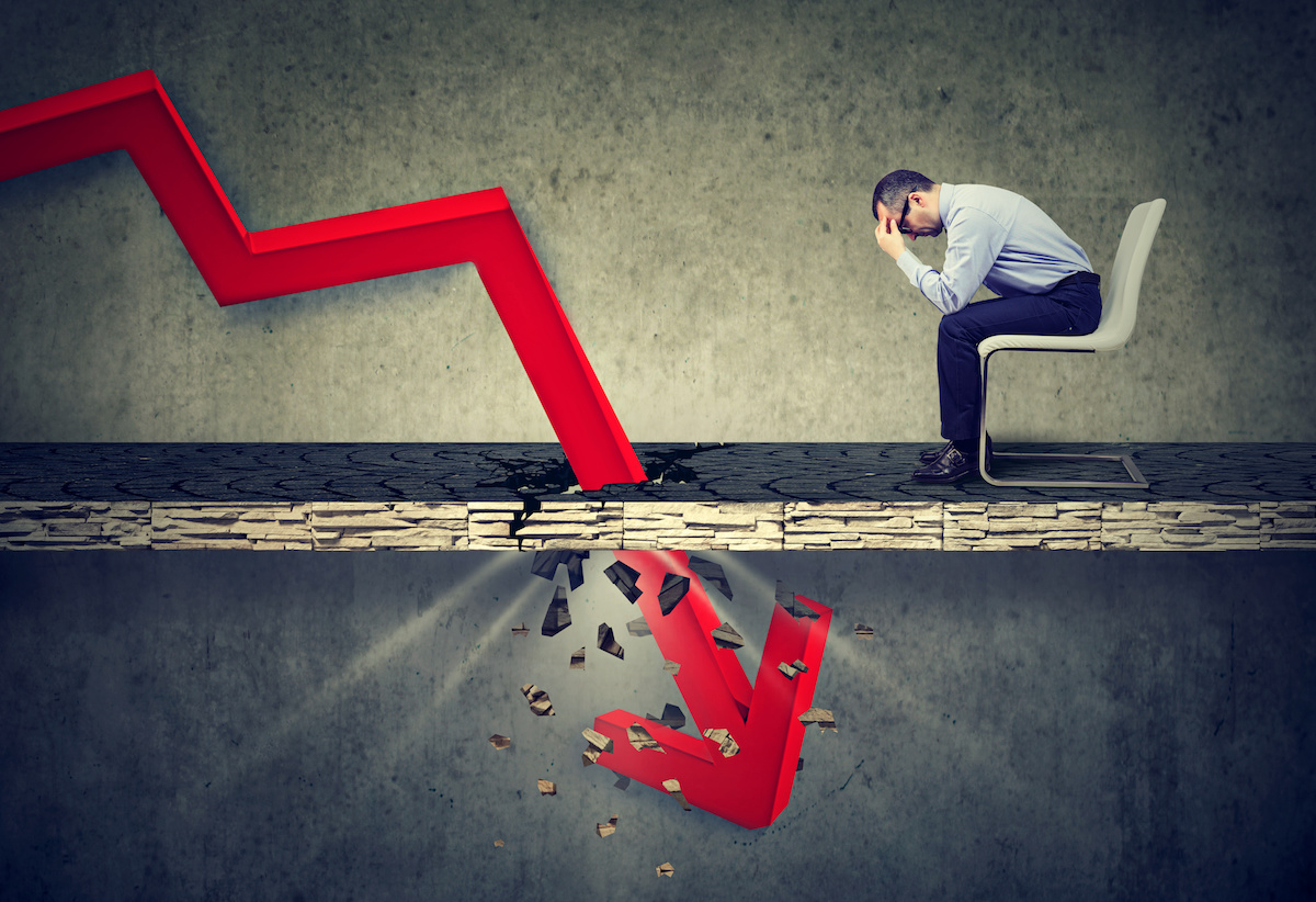 Chart showing business failure statistics correlated with unfavorable numerological patterns and inauspicious launch dates, highlighting what entrepreneurs should avoid