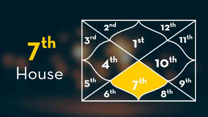 Birth chart showing marriage houses 2nd, 7th, 8th and 11th with planetary placements